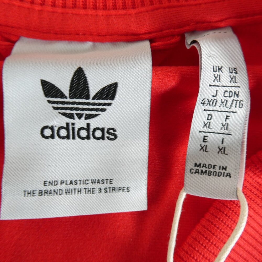 Adidas Men's Red Black Two Piece Tracksuit Set Jacket HC2076 Pants H48432 XL - Picture 7 of 14